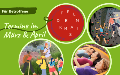 Klettern, Wandern, Feldenkrais und PMR: Termine im März und April
