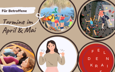 Klettern, Wandern, Feldenkrais, Grenzen setzen und PMR: Termine im April und Mai